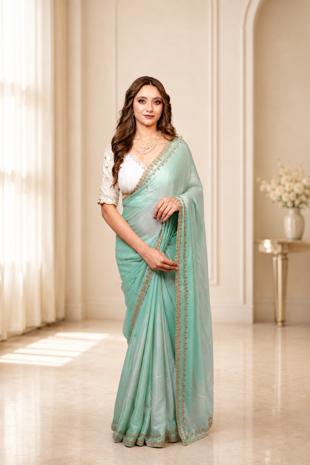 PURE TISSUE WITH KATDANA WORK